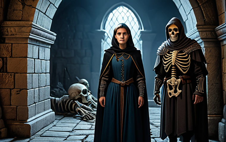 리니지M 필드 보스 도전법 - **Prompt:** "A determined adventurer, fully clothed in practical fantasy armor, facing a towering, b...