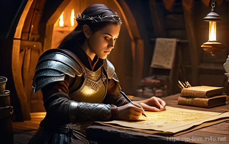 리니지M 희귀 몬스터 리스폰 - **Prompt 1: The Thrilling Encounter**
    "A lone male adventurer, fully clad in detailed fantasy pl...