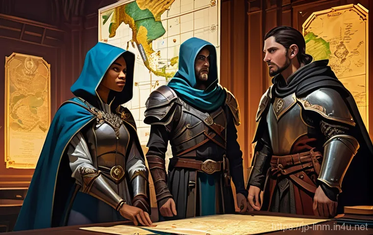 리니지M 서버 통합 준비법 - **Prompt:** A highly detailed fantasy illustration depicting a female elven rogue, dressed in practi...