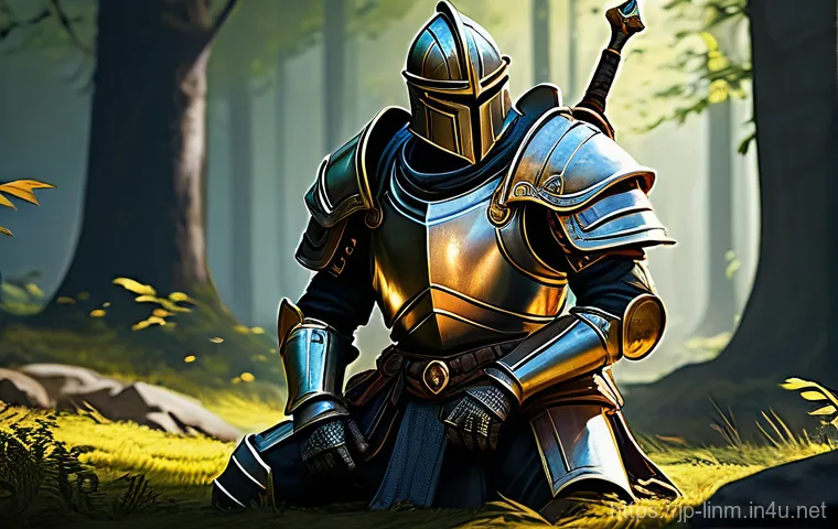 리니지M PK 보상 체계 - **Prompt 1: The Glimmer of Hope After a Player Kill**
    "A fantasy adventurer, fully clothed in or...