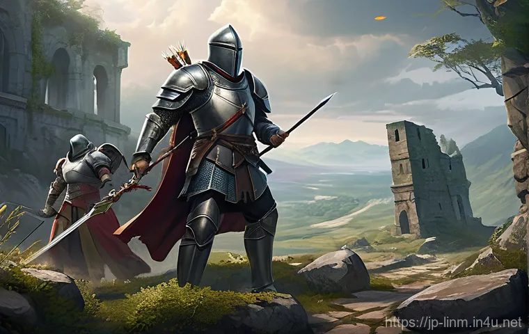 리니지M PK 보상 체계 - **Prompt 1: The Glimmer of Hope After a Player Kill**
    "A fantasy adventurer, fully clothed in or...